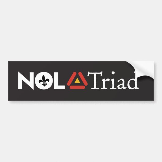 NOLA Triad bumpersticker (Voorkant)