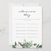 NOLA Waar waren ze Vrijgezellenfeest Game Kaart (Voorkant)