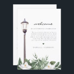NOLA-Waterverf Magnolia Welkomsttijdlijn Menu<br><div class="desc">Deze trouwwelkomstbrief en tijdlijn bevat waterverf magnolias en een frans kwart geïnspireerd lampbericht. Gebruik deze sjabloon om alle tekst, doopvont, doopvontkleur, en de achtergrondkleur uit te geven om uw gebeurtenisstijl aan te passen. Klik "klik om verder"in de verpersoonlijkingssectie aan te passen om de volledige redacteur te openen. Als u nieuwe...</div>