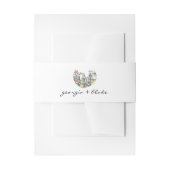 NOLA | Waterverf New Orleans Bruiloft Belly Band Uitnodigingen Wikkel (Voorkant Voorbeeld)