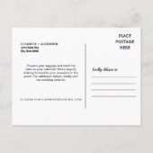 Nola Waterverf New Orleans Bruiloft Save The Date Briefkaart (Achterkant)