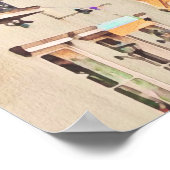 NOLA | Waterverf New Orleans Weddenschap Welkomstt Poster (Hoek)