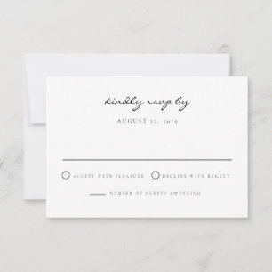 Nola - Waterverf New Orleans Wedding RSVP Kaart