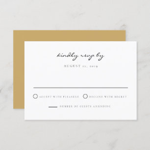 Nola - Waterverf New Orleans Wedding RSVP Kaart