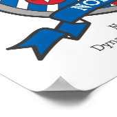 Nolan boys name letter N betekenend heraldry shiel Poster (Hoek)