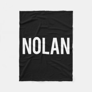 Nolan - Cool New Funny Name Fan Gift Tee  Fleece Deken