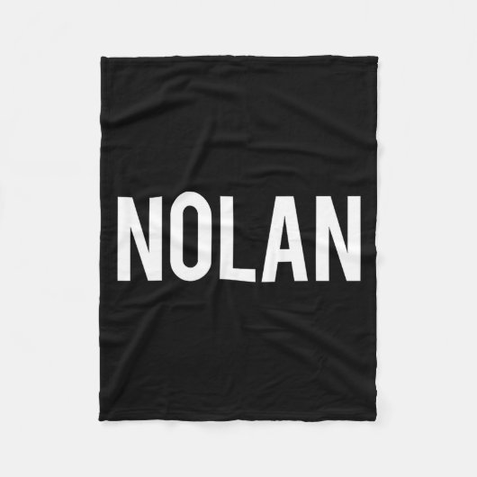 Nolan - Cool New Funny Name Fan Gift Tee  Fleece Deken (Voorkant)
