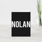 Nolan - Cool New Funny Name Fan Gift Tee  Kaart (Voorkant)