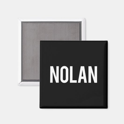 Nolan - Cool New Funny Name Fan Gift Tee  Magneet (Voorkant / Achterkant)