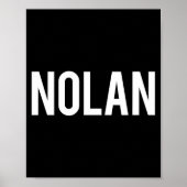 Nolan - Cool New Funny Name Fan Gift Tee  Poster (Voorkant)