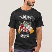 Nolan Crest Coat of Arms *Locatie toevoegen* T-Shi T-shirt (Voorkant)