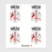 Nolan Crest Iers Vertaling & Betekenis (x4) Sticker (Vel)