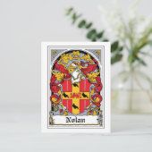 Nolan Family Crest Briefkaart (Staand voorkant)