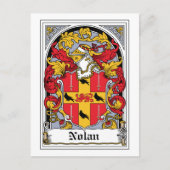 Nolan Family Crest Briefkaart (Voorkant)