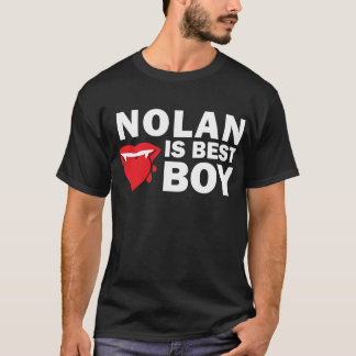 Nolan is Best Boy Dark T-Shirt