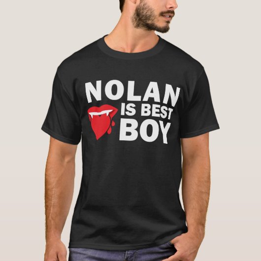 Nolan is Best Boy Dark T-Shirt (Voorkant)
