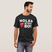 Nolan is Best Boy Dark T-Shirt (Voorkant volledig)
