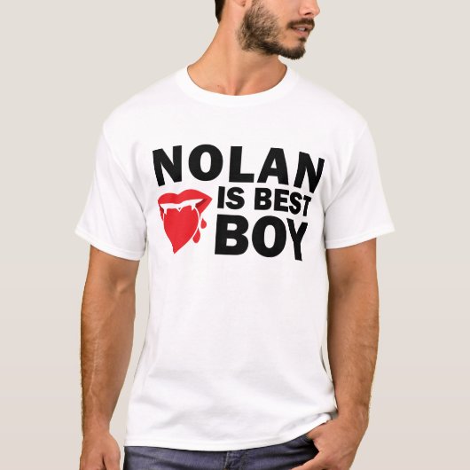 Nolan is Best Boy Light T-Shirt (Voorkant)