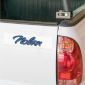Nolan Naam blauwe sticker sticker auto sticker (Op Truck)