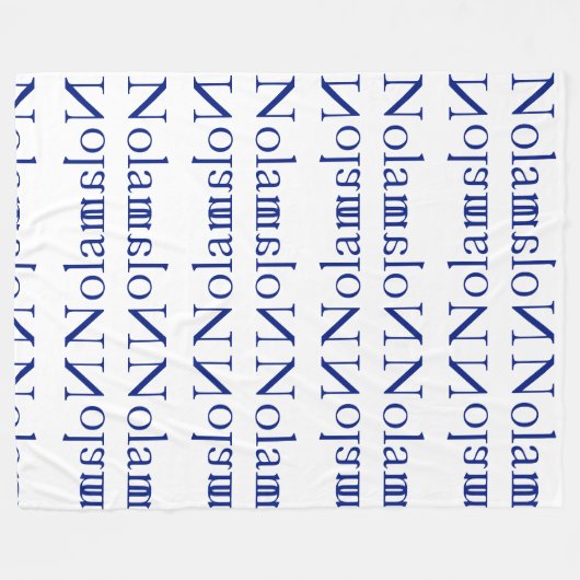 "Nolan" persoonlijke vlootzak Fleece Deken (Voorkant (Horizontaal))