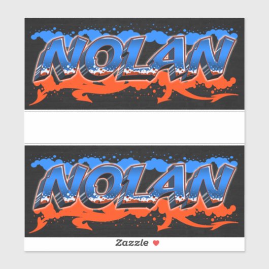 Nolan Vorname Name Graffiti Aufkleber Sticker (Vel)