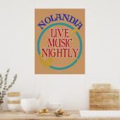 Nolandia Live Music Poster (Keuken)