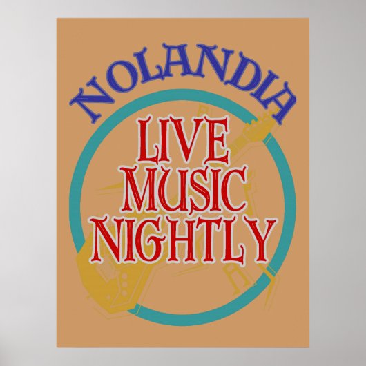 Nolandia Live Music Poster (Voorkant)
