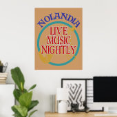 Nolandia Live Music Poster (Thuiskantoor)