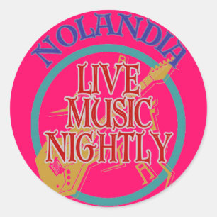Nolandia Live Music Ronde Sticker