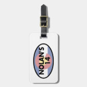 Nolan's 14 Colorado Vlag Ovaal Bagagelabel (Voorkant verticaal)