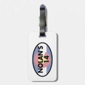 Nolan's 14 Colorado Vlag Ovaal Bagagelabel (Achterkant verticaal)