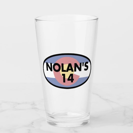 Nolan's 14 Colorado Vlag Ovaal Glas (Voorkant)