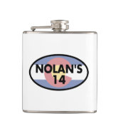 Nolan's 14 Colorado Vlag Ovaal Heupfles (Voorkant)