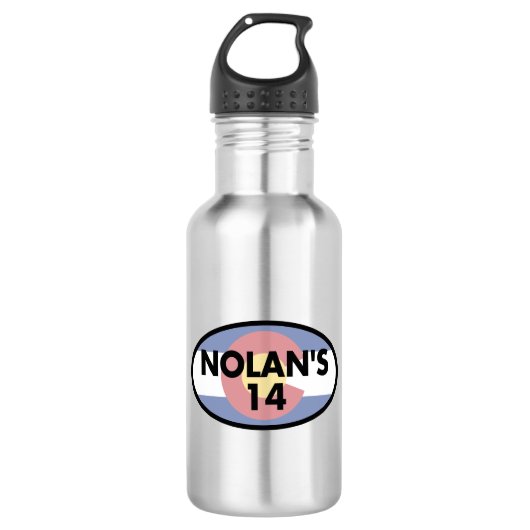 Nolan's 14 Colorado Vlag Ovaal Waterfles (Voorkant)