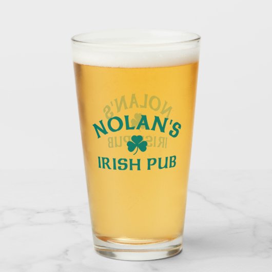 Nolans Ierse Pub Glas (Voorkant gevuld)