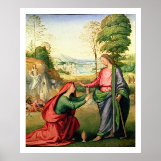 Noli me Tangere, c.1508 (olie op canvas) Poster (Voorkant)