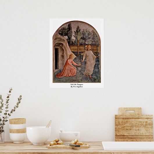 Noli me Tangere door Fra Angelico Poster (Keuken)