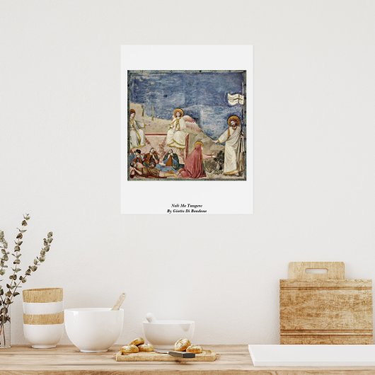 Noli me Tangere door Giotto di Bondone Poster (Keuken)