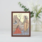 Noli Me Tangere Prayer Card Briefkaart (Staand voorkant)