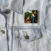Noli me tangere vierkante button 5,1 cm (In situ)