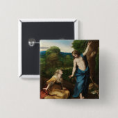 Noli me tangere vierkante button 5,1 cm (Voorkant /achterkant)