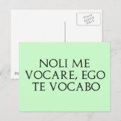 Noli Me Vocare Briefkaart (Voorkant / Achterkant)