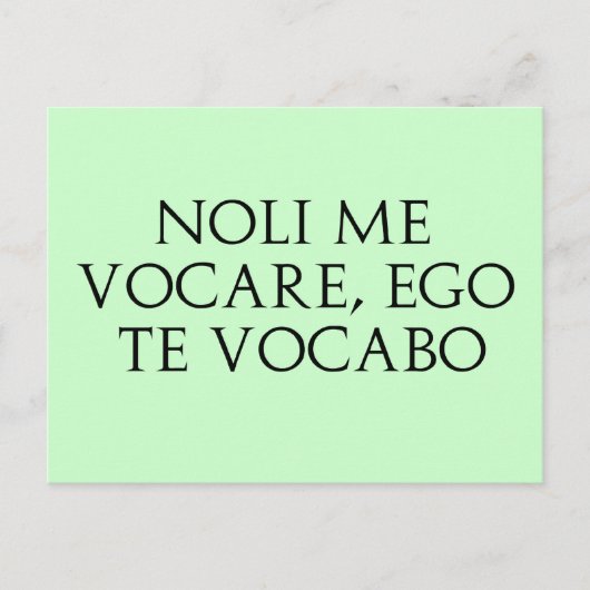 Noli Me Vocare Briefkaart (Voorkant)