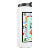 Nolin Lake Game Board Tumbler Thermosbeker (Gedraaid links)