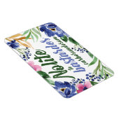 Nolite te Bastardes Carborundorum Blauw Bloemen Magneet (Rechterzijde)