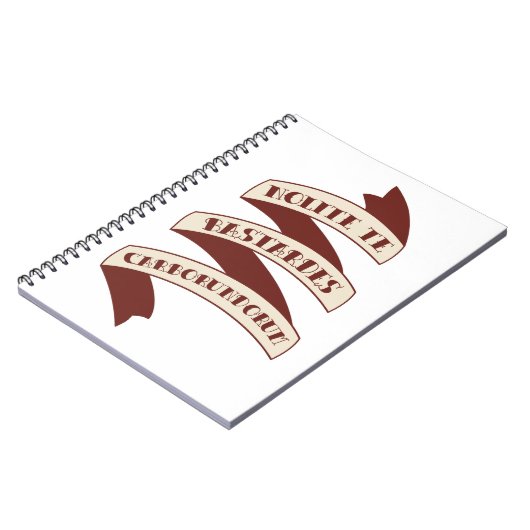 Nolite Te Bastardes Carborundorum Notitieboek (Linkerzijde)