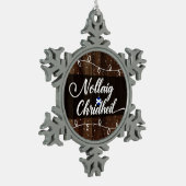 Nollaig Chridheil Scottish Gaelic Merry Kerstmis Tin Sneeuwvlok Ornament (Links)