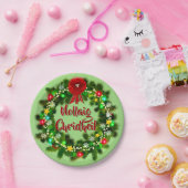 Nollaig Chridheil Scottish Kerstmis 7" Papieren Bordje (Feest)