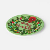 Nollaig Chridheil Scottish Kerstmis 7" Papieren Bordje (Gekanteld)