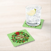 Nollaig Chridheil Scottish Kerstmis Kartonnen Onderzetters (Insitu)